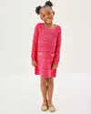 Lilly Pulitzer Girls Lolo Sweater Dress In Pink