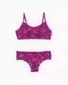 Lilly Pulitzer Girls Manuella Bikini In Passion Fruit Pink Star Searching