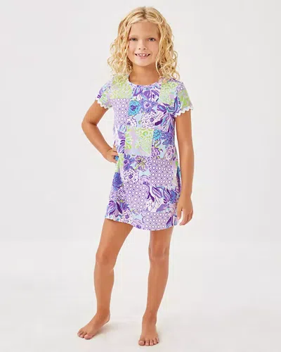 Lilly Pulitzer Girls Mini Cody Dress In Multi Juicy Story Patch
