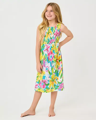 Lilly Pulitzer Kids' Girls Mini Finnley Midi Dress In Multi
