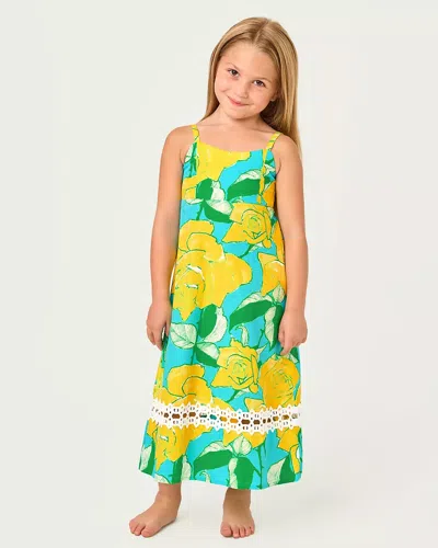 Lilly Pulitzer Kids' Girls Mini Haliey Midi Dress In Multi