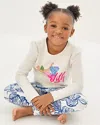 Lilly Pulitzer Girls Mini Jansen Long Sleeve Top In Multi