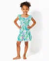 Lilly Pulitzer Girls Mini Jilly Cotton Dress In Resort White Just A Pinch