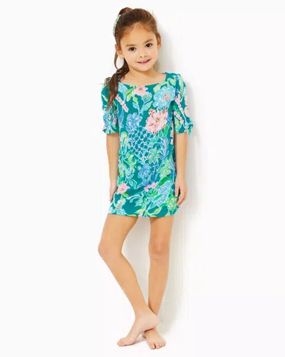 Lilly Pulitzer Girls Mini Lidia Dress In Multi Hot On The Vine