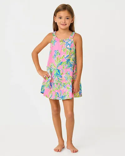 Lilly Pulitzer Girls Mini Loro Swing Dress In Pink