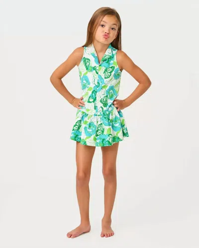 Lilly Pulitzer Kids' Upf 50+ Luxletic Girls Mini Federica Dress In Multi