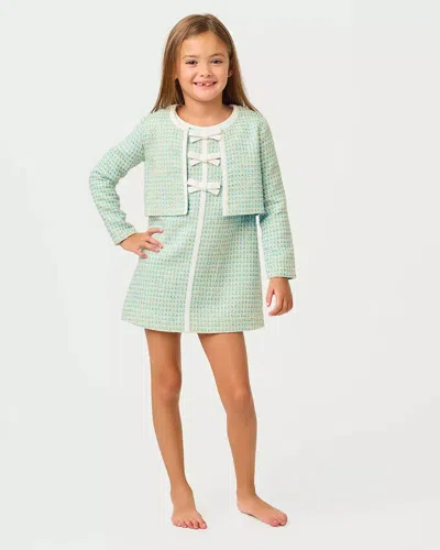 Lilly Pulitzer Kids' Girls Mini Rohana Boucle Jacket In Green