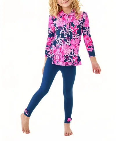 Lilly Pulitzer Girls' Penelope Tunic & Legging Set - Big Kid In Pink