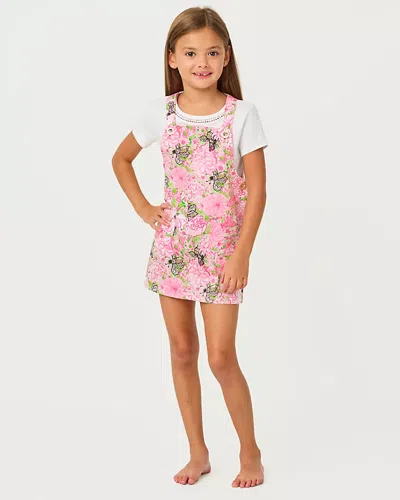 Lilly Pulitzer Girls Varney Overall Dress In Multi