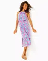 LILLY PULITZER GRACELYN HALTER MIDI DRESS