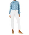 Lilly Pulitzer Gretchen High Rise Straight Leg Pants In Resort White In White