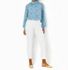 Lilly Pulitzer Gretchen High Rise Straight Leg Pants In Resort White In Multi