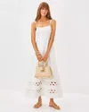 Lilly Pulitzer Haliey Midi Dress In Resort White Flora Faille