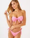 Lilly Pulitzer Harlan Bikini Top In Rousseau Pink Tidepool Treasures Swim