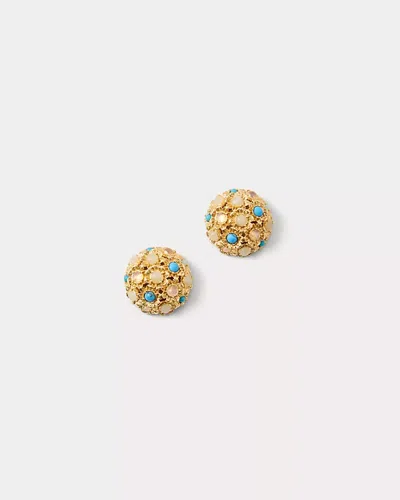 Lilly Pulitzer Harlillyquin Stud Earrings In Gold