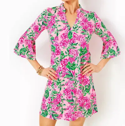 Lilly Pulitzer Hayes Mini Dress In Conch Shell Pink Koala La La