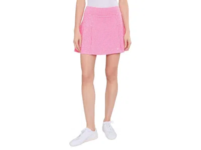 Lilly Pulitzer Huxley Skort Upf 50+ Women's Skirt Cherry Blossom Pink Mini Performance Gingham: 8