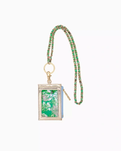Lilly Pulitzer Id Lanyard In Spearmint Blossom Views