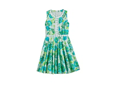 Lilly Pulitzer Idala Dress (toddler/little Kid/big Kid) Girl's Clothing Resort White Monarch Rose : 2t Toddler, Cot