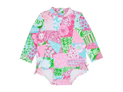 Lilly Pulitzer Kids' Idella Swimsuit Up (infant) Girl's Swimsuits One Piece Crazy Quilt : 3-6 Months, Nylon/spandex In Multi