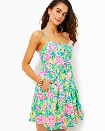 Lilly Pulitzer Ilana Cotton Sundress In Multi Grove Garden