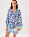 Lilly Pulitzer Iralanne Popover Shirtdress In Blue
