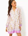 Lilly Pulitzer Iralanne Popover Shirtdress In Multi Bon Vivants Engineered Woven Dress