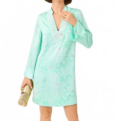 Lilly Pulitzer Irella Caftan Dress In Mint Condition Fantastical In Green