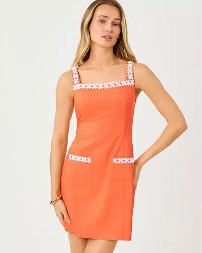 Lilly Pulitzer Isleen Skirted Romper In Orange