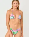Lilly Pulitzer Jamya Bikini Top In Multi Crazy Quilt