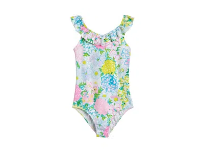 Lilly Pulitzer Janah Swimsuit Upf 50+ (toddler/little Kid/big Kid) Girl's Swimsuits One Piece Lilly Garden : 7 Big 