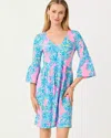 Lilly Pulitzer Jannie V-neck Dress In Blue