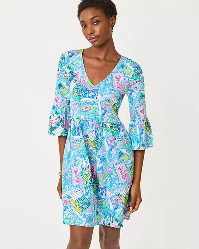 Lilly Pulitzer Jannie V-neck Dress In Multi