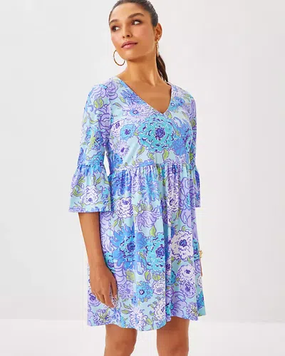 Lilly Pulitzer Jannie V-neck Dress In Multi Let It Gogh