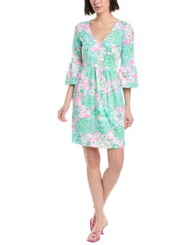 Lilly Pulitzer Jannie V-neck Shift Dress In Blue
