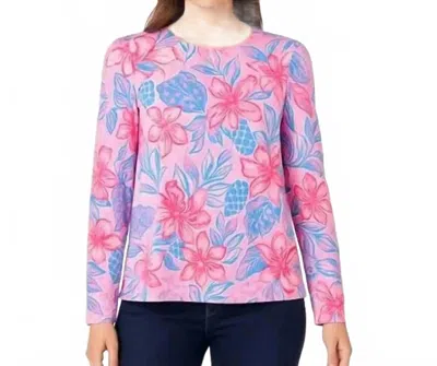 Lilly Pulitzer Jansen Puff Sleeve Sweatershirt In Pink Isle