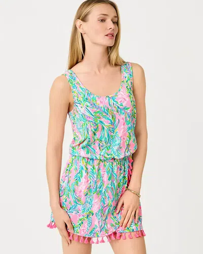 Lilly Pulitzer Jarrett Romper In Animal Print