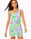 Lilly Pulitzer Jarrett Romper In Multi Lilly Loves Hawaii