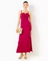 Lilly Pulitzer Jean Maxi Dress In Raspberry Rouge