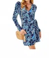 Lilly Pulitzer Jemma Sleeved Romper In Low Tide Navy Tall Tales In Blue