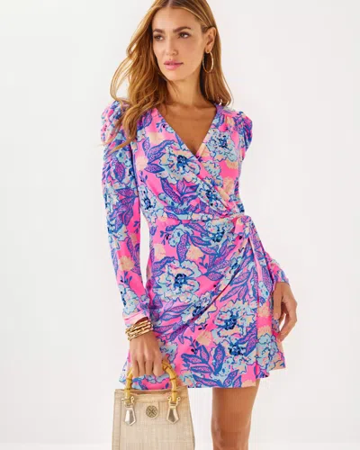 Lilly Pulitzer Jemma Sleeved Romper In Multi Totally Koalafied