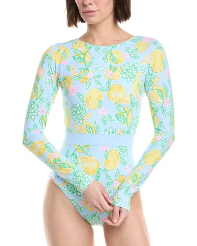 Lilly Pulitzer Jesper Rashguard One-piece In Blue
