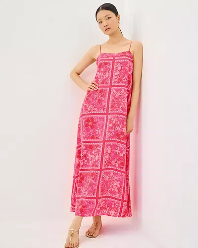 Lilly Pulitzer Jesslyn Silk Maxi Slip Dress In Pink