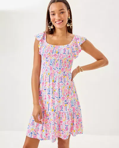 Lilly Pulitzer Jilly Smocked Dress In Multi