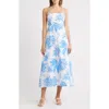 Lilly Pulitzer ® Jorgian A-line Linen Midi Dress In Blue