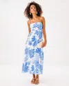 Lilly Pulitzer Jorgian Linen Midi Dress In Blue