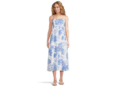 Lilly Pulitzer Jorgian Linen Midi Dress In Blue