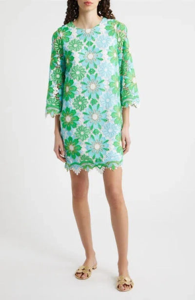 Lilly Pulitzer Jouri 3/4 Sleeve Lace Dress In Green
