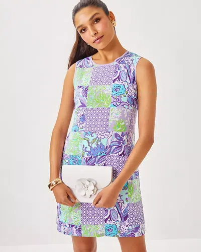 Lilly Pulitzer Julienne Shift Dress In Multi Juicy Story Patch