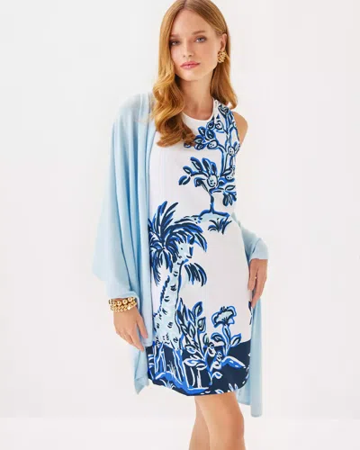 Lilly Pulitzer Julienne Shift Dress In Resort White Oversized Tall Tales Engineered Woven Dr